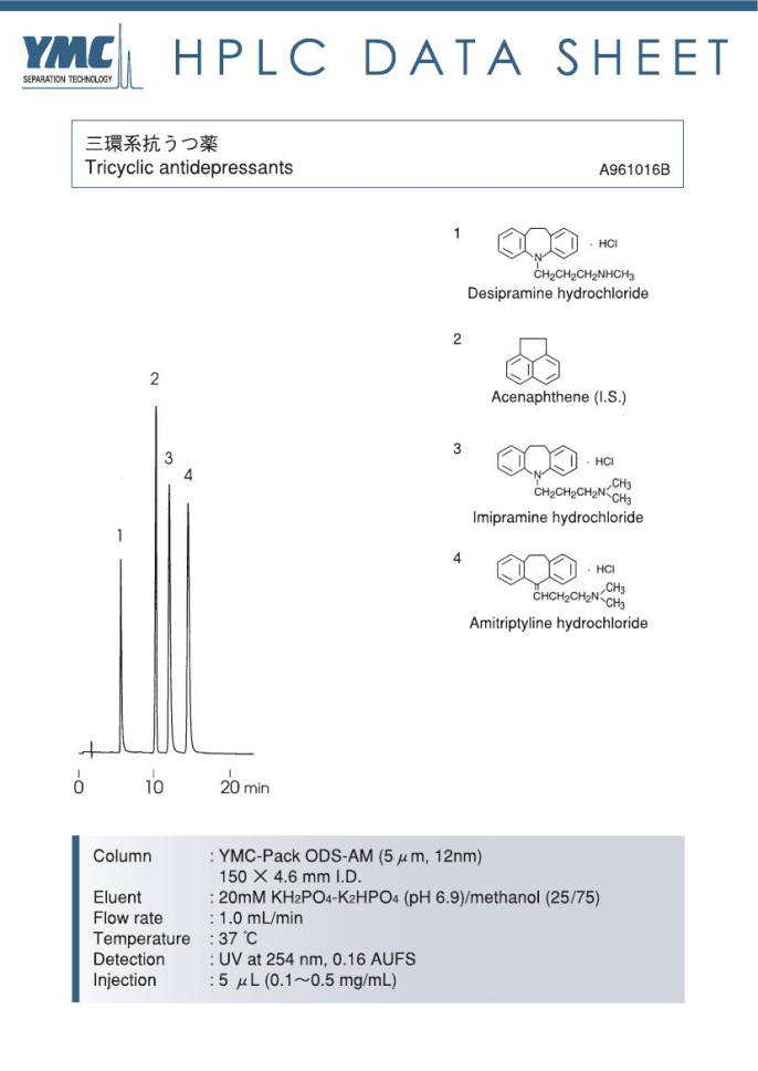 液相色譜法檢測(cè)三環(huán)抗抑郁藥