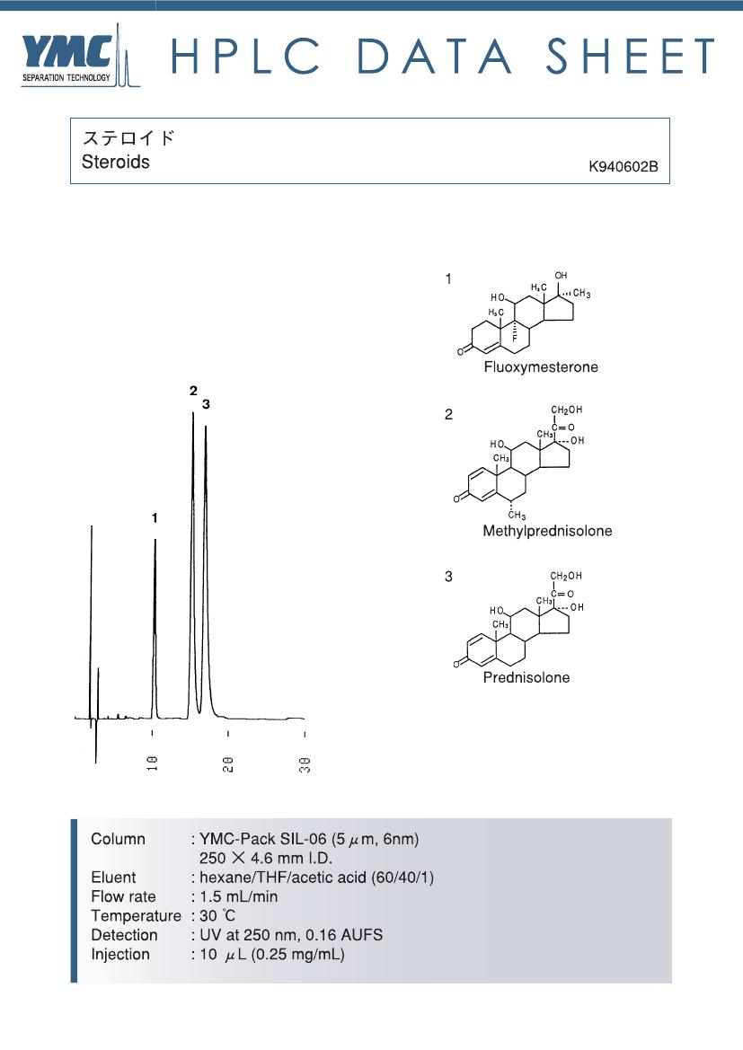 硅膠色譜柱檢測類固醇